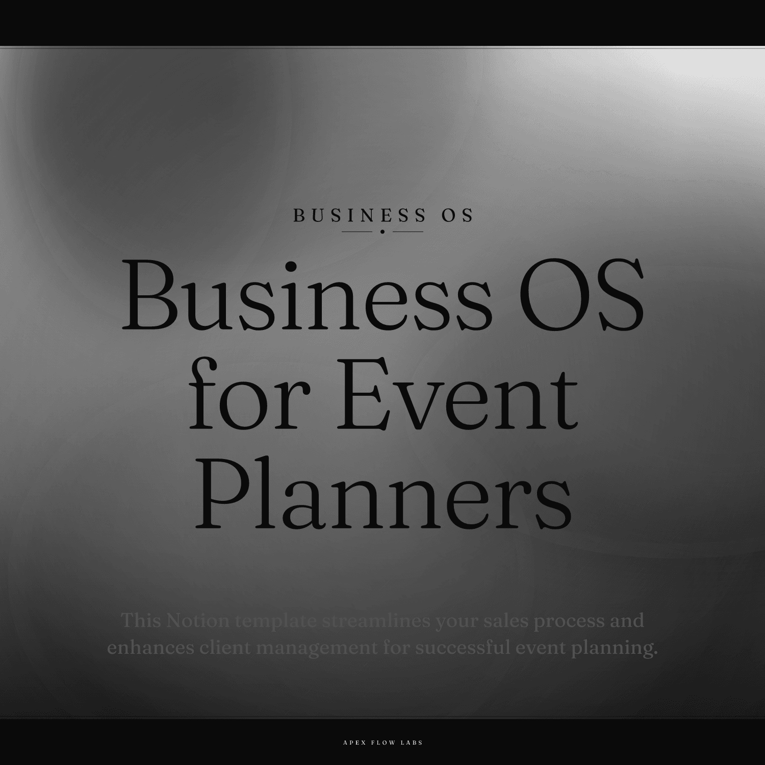 Business OS for Event Planners