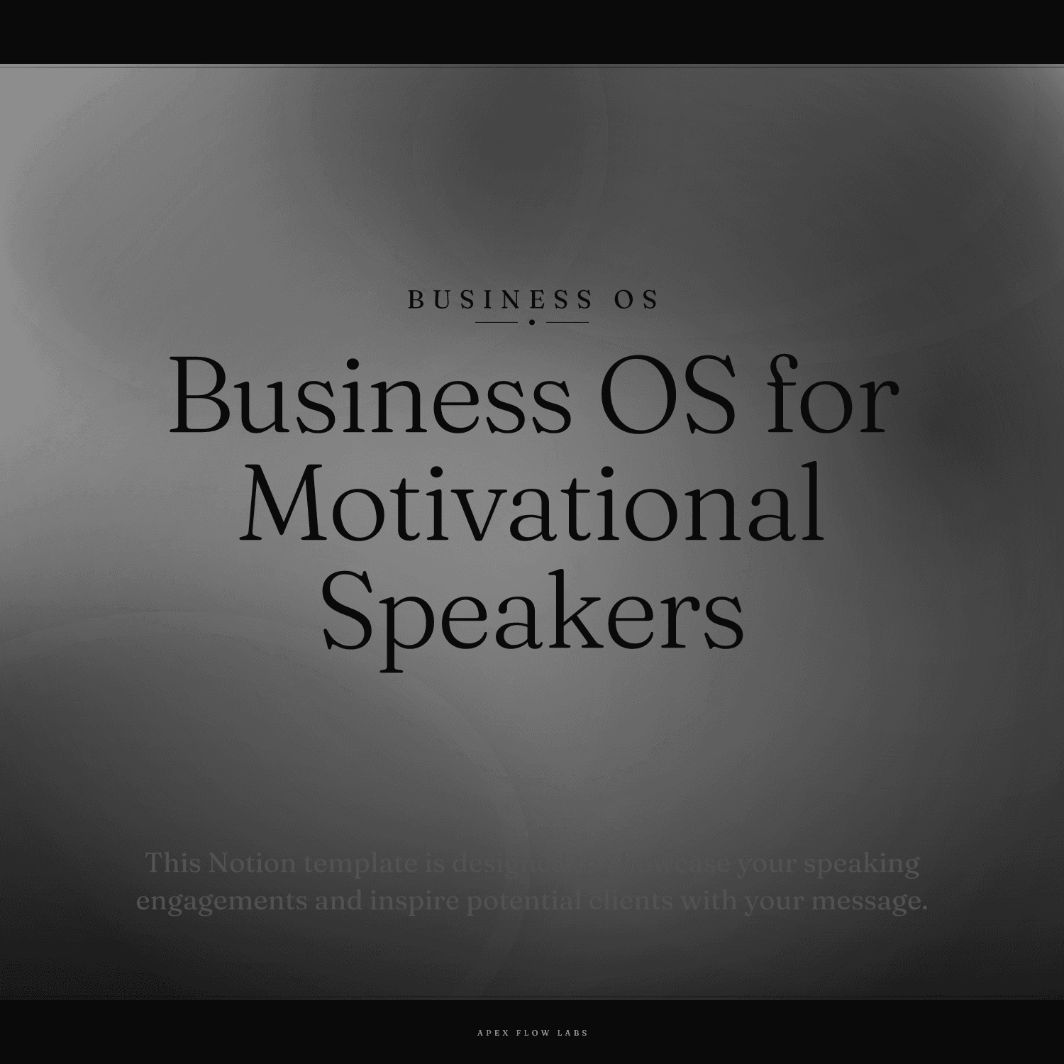 Business OS for Motivational Speakers