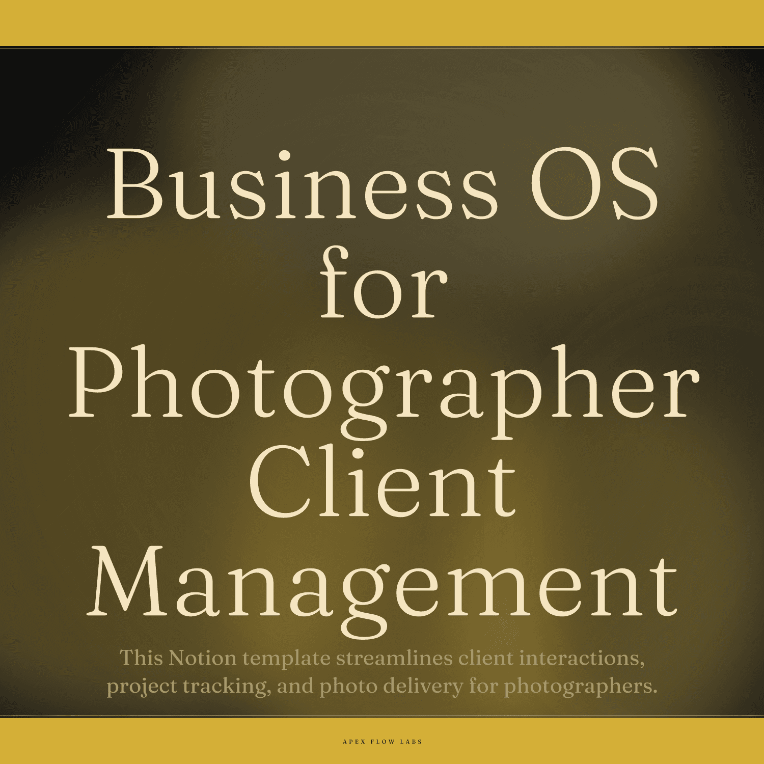 Business OS for Photographer Client Management