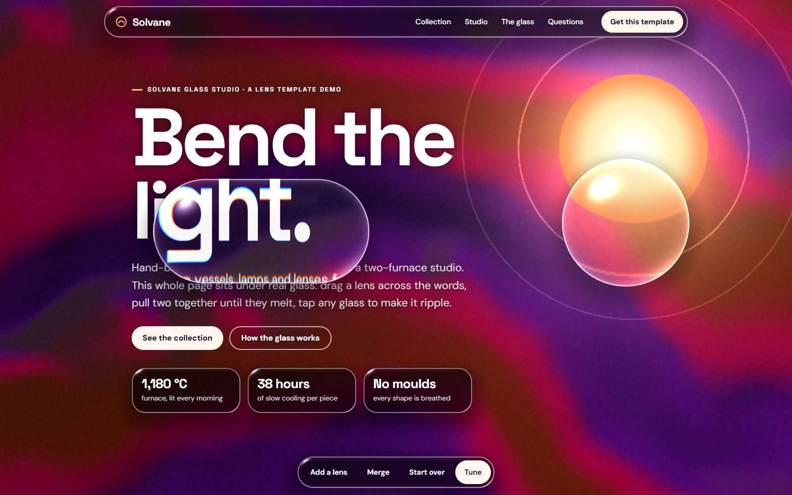 Lens website