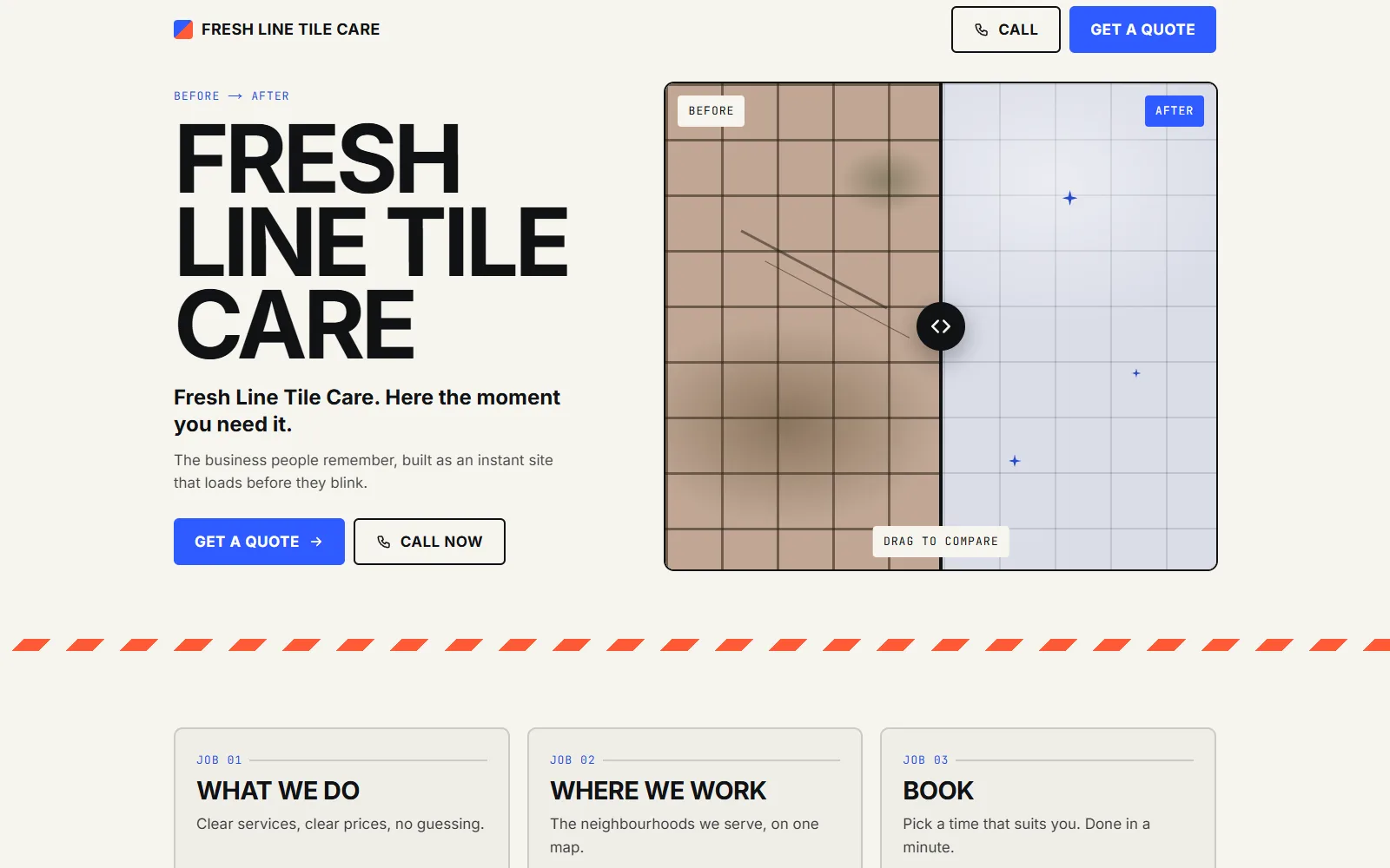 Before / After website