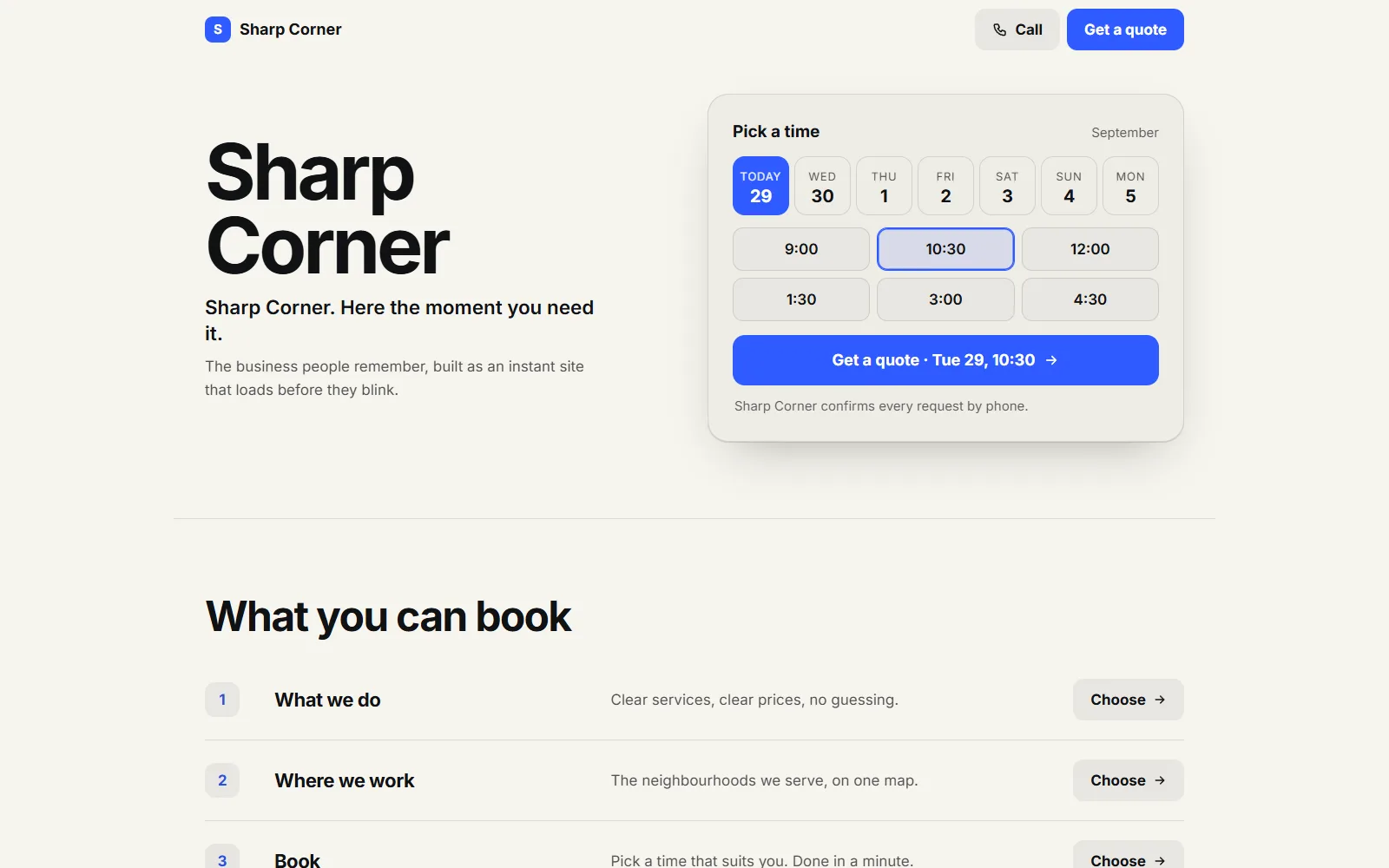 Book First website