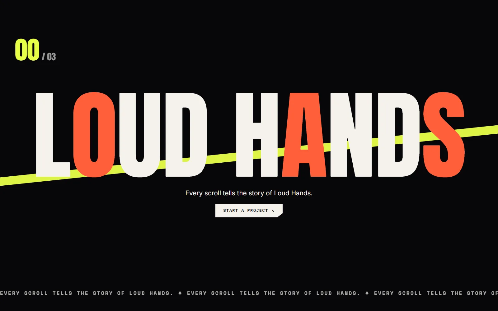 Kinetic Type website