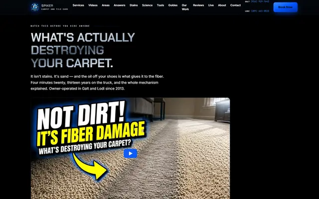 Spiker Carpet & Tile Care, live at spikercarpetandtilecare.com
